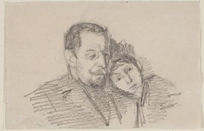 Portret naczelnego prokuratora Hartvigsena i jego córki autorstwa Albert Gottschalk