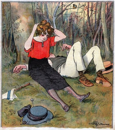 Para po miłości w lesie autorstwa Albert Guillaume