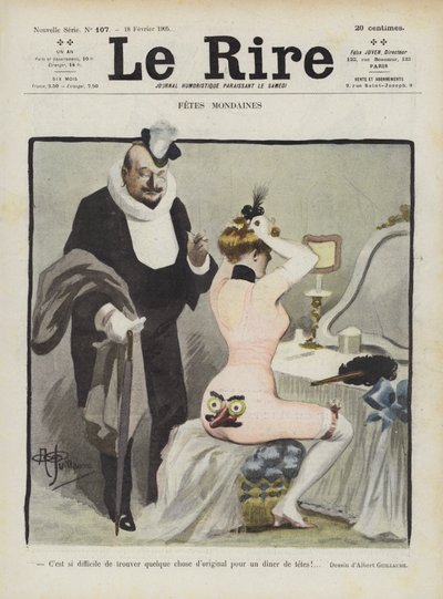 Ilustracja do Le Rire autorstwa Albert Guillaume
