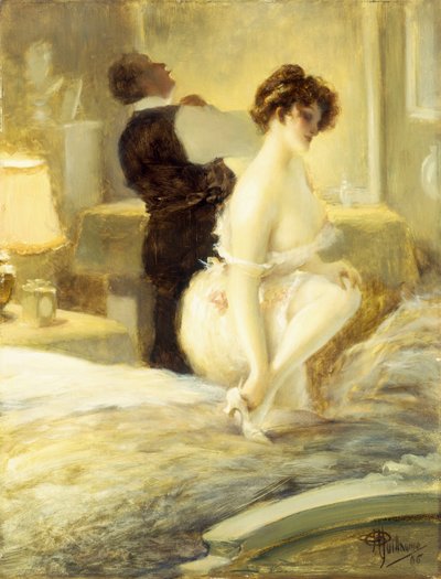 Intymność, 1906 autorstwa Albert Guillaume