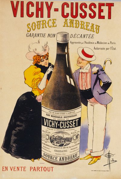 Vichy-Cusset - źródło Andreau , ok. 201 1895. autorstwa Albert Guillaume