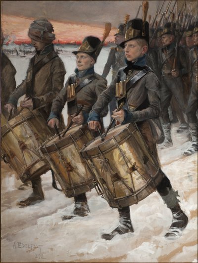 Marsz Pułku Pori Mars z Pori, 1892 autorstwa Albert Gustaf Aristides Edelfelt