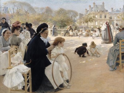 Ogrody Luksemburskie, Paryż autorstwa Albert Gustaf Aristides Edelfelt