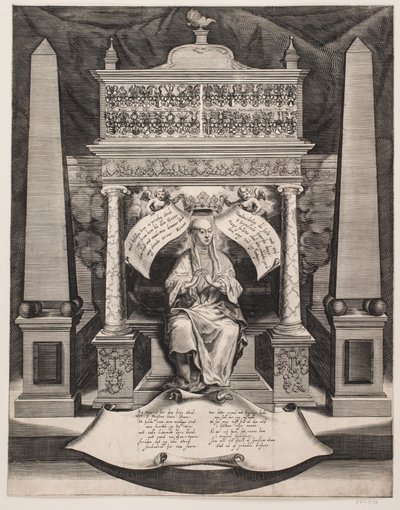 Elisabeth Lunge. Arkusz pamiątkowy autorstwa Albert Haelwegh