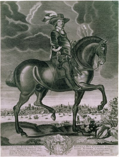 Portret konny Olivera Cromwella, c1655 autorstwa Albert Haelwegh