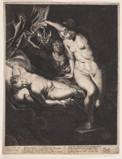 Psyche i śpiący Kupidyn autorstwa Albert Haelwegh