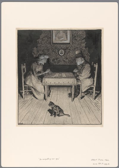 Projekt kreskówki politycznej: Przepowiednia na rok 1917 autorstwa Albert Hahn (I)