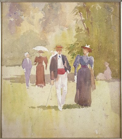 Spacer w parku autorstwa Albert Henry Fullwood