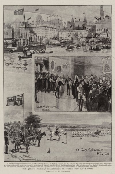 Obchody urodzin królowej w Sydney, Nowa Południowa Walia autorstwa Albert Henry Fullwood