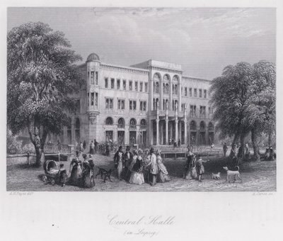 Central Halle w Lipsku (rycina) autorstwa Albert Henry Payne