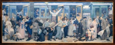 Odejście poilusów - sierpień 1914 r. autorstwa Albert Herter