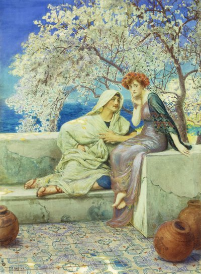Zaloty autorstwa Albert Herter