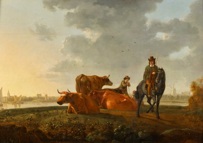 pastwisko nad rzeką autorstwa Albert Jacobsz Cuyp