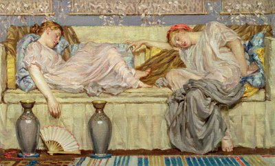 Koraliki (studium), ok.1875 (olej na płótnie) autorstwa Albert Joseph Moore