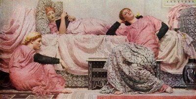 Czytanie na głos, 1884, 1936. autorstwa Albert Joseph Moore