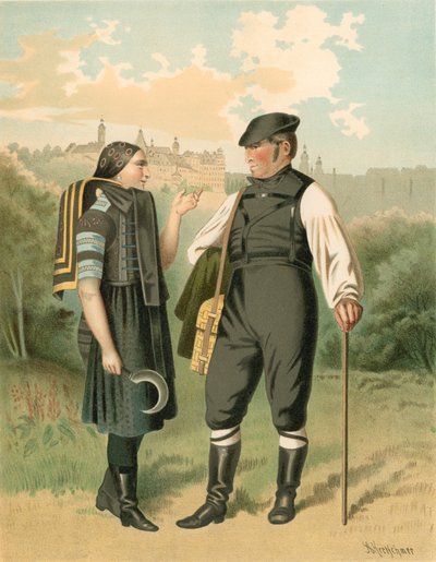 Strój niemiecki, Allenburg autorstwa Albert Kretschmer