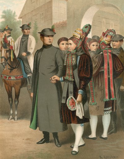 Strój niemiecki, Altenburg autorstwa Albert Kretschmer