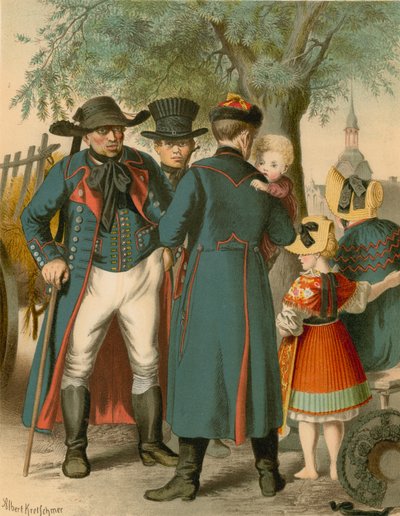 Strój niemiecki, Pommern, Weitzacker autorstwa Albert Kretschmer