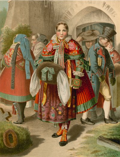 Strój niemiecki, Pommern, Weitzacker autorstwa Albert Kretschmer