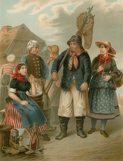 Strój niemiecki, Szlezwik-Holsztyn, An den Kusten autorstwa Albert Kretschmer