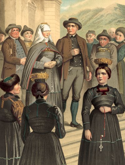 Strój niemiecki, Vorarlberg, Bregenzerwald autorstwa Albert Kretschmer