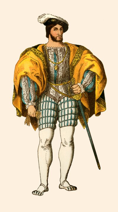 Król Francji Franciszek I, 1547 r. autorstwa Albert Kretschmer