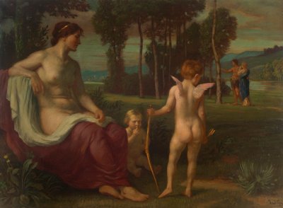 Kupidyn i Psyche autorstwa Albert Lang