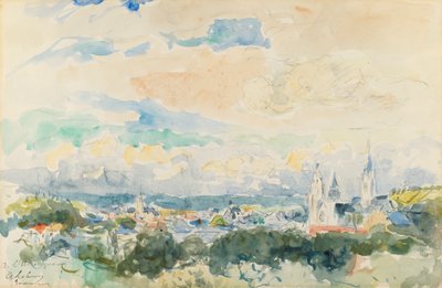 Szkic wsi, koniec XIX-początek XX wieku. autorstwa Albert Lebourg