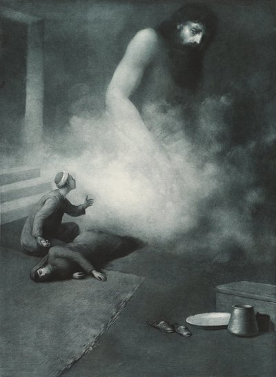 Aladyn i dżin, 1897 autorstwa Albert Letchford