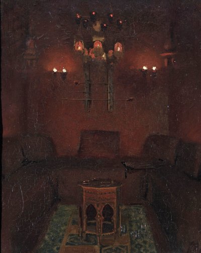 Wnętrze kaplicy Sir Richarda Burtona, 1889 autorstwa Albert Letchford