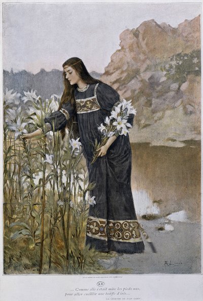 Kobieta dmucha w tęczówkę - Lynch, początek XX wieku autorstwa Albert Lynch