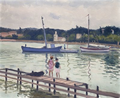 Dzieci i Żaglówki; Dzieci w Porquerolles autorstwa Albert Marquet