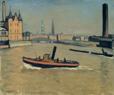 Port w Hamburgu autorstwa Albert Marquet