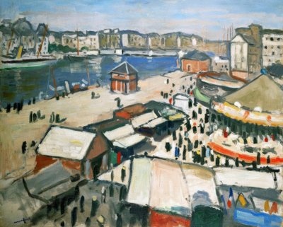 Fete foraine (Wesołe miasteczko). olej na płótnie autorstwa Albert Marquet