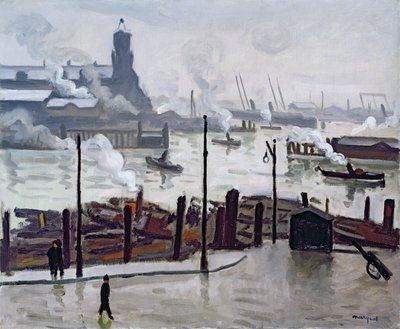 Port w Hamburgu autorstwa Albert Marquet