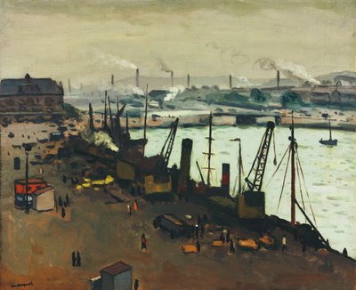 O porto de Boulogne-sur-Merpolish autorstwa Albert Marquet