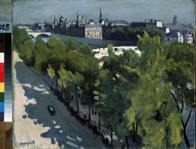 "" Quai du Louvre i Pont Neuf w Paryżu "" Ile de la Cite i brzegi Sekwany. Obraz Pierre-Alberta (Alberta) Marqueta (1875-1947) 1906. Olej na płótnie. Ermitaż, Sankt Petersburg (Sankt-Petersburg) autorstwa Albert Marquet