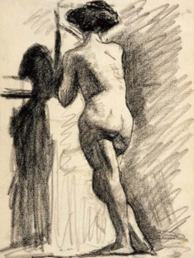 Modelka przy barze autorstwa Albert Marquet