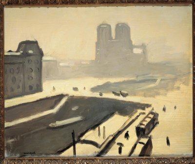 Paryż zimą (Le pont Saint-Michel autorstwa Albert Marquet