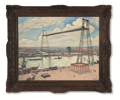 Rouen, most transportowy autorstwa Albert Marquet