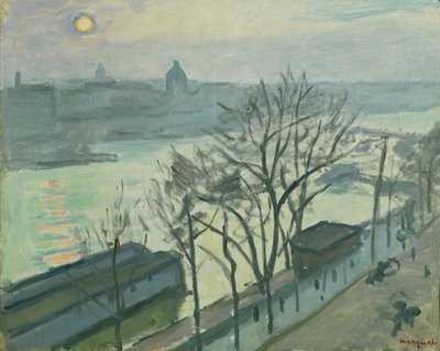 Słońce nad Paryżem (Słońce widziane przez drzewa), ok. 1910 r autorstwa Albert Marquet