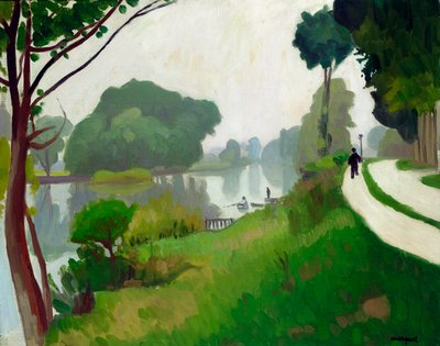 Marna w Varenne-Saint-Hilaire autorstwa Albert Marquet