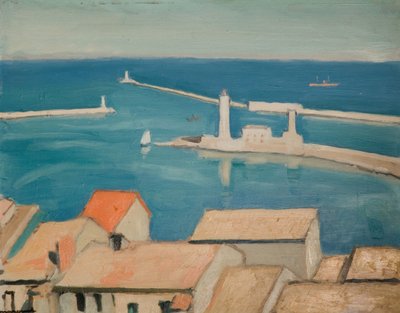 Port Tego, Marsylia, 1924. autorstwa Albert Marquet