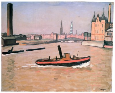 Port w Hamburgu, 1909. autorstwa Albert Marquet