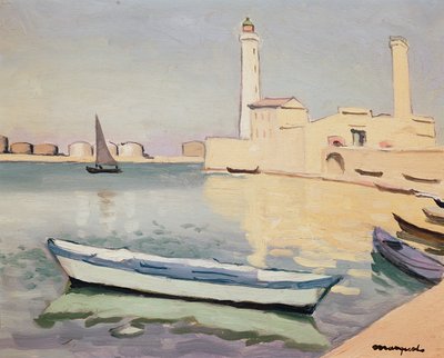 Port w Sete (olej na płótnie) autorstwa Albert Marquet