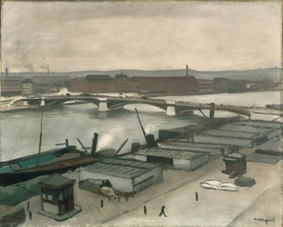 Nabrzeża w Rouen autorstwa Albert Marquet