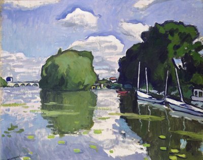 Sekwana w Poissy autorstwa Albert Marquet