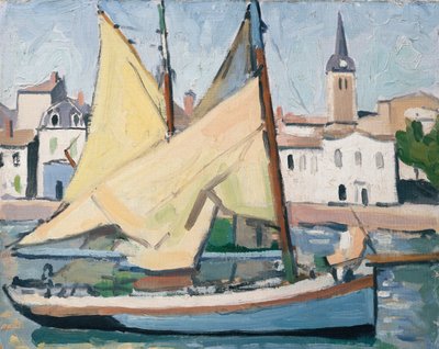 Jacht i kościół, La Chaume autorstwa Albert Marquet