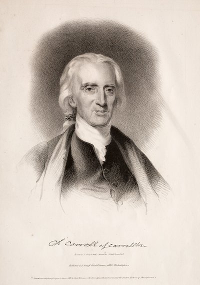 Charles Carroll z Carrollton, Maryland, 1832. autorstwa Albert Newsam