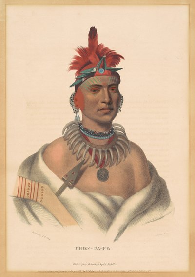 Chon-Ca-Pe autorstwa Albert Newsam, after Henry Inman, after Charles Bird King